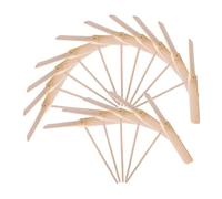 Toyvian 15 pièces Lot de Jouets Volants à Frotter Bois Libellule Main Volante Portable pour Garçon Fille Activité Extérieure Familiale et Jeu Interactif