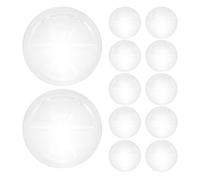 Toyvian 15 Pièces Lot de Soucoupes Transparentes Pet pour Pots de Fleurs Ronds Plateau Récupérateur Eau pour Cache-Pots Intérieur Plateau Plastique Stable et Sûr pour Plantes Pot