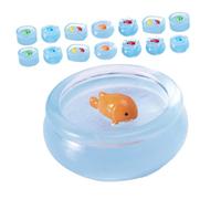 Toyvian 15 Pièces Miniature Luminous Resin Fish Bowl Ornaments Glow in The Dark Dollhouse Micro Landscape Decor