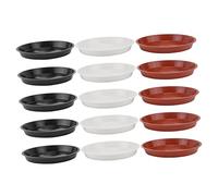 Toyvian 15 Pièces Plateau Plat pour Fleurs sous Tasse pour Pots de Plantes Intérieur Base de Bonsai de Trays