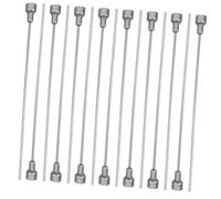 Toyvian 15 pièces Tiges en Plastique Transparent argenté pour Support de Plantes d’intérieur Accessoires d’Arrangement Floral DIY tiges d’Extension légères et polyvalentes pour décoration