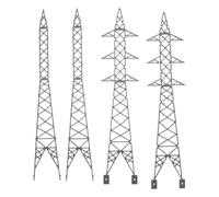 Toyvian 150 en Plastique Gris Accessoire Décoratif pour Bac à Sable et Diorama Architectural Ferroviaire, Modèle de Structure Ferroviaire pour Micro-Paysage