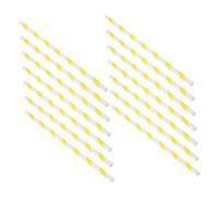 Toyvian 150 pièces Bâtons Papier pour Barbe à Papa Cônes Jaunes Compatibles Machines Automatiques Sticks Cake Pop pour Usage Commercial Fête Anniversaire