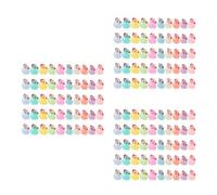 Toyvian 150 Pièces Mini Figurine Canard en Résine Lumineuse pour Décor | Effet Doux la Nuit, sans Éclairage Additionnel, pour Extérieur et DIY Fairy Garden, Thème Saisonnier