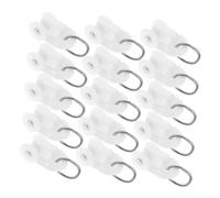 Toyvian 150 pièces roulettes Plastique pour Rail de Rideaux Silencieux Crochets Glisseurs pour Coulissage Fluide et Résistant Accessoires de Remplacement pour Rails de Rideaux Lourds et