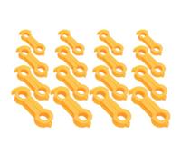 Toyvian 16 Pièces Correcteur de Posture pour Pattes de Jeunes Oiseaux et Canards en Plastique Orange Anneaux de 3,5 à 6mm, Rééducation Aviaire Soin des Oiseaux