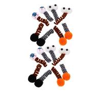 Toyvian 16 Pièces Jouets Chat Spirales Halloween Peluche Oeil Interactifs pour Intérieur Morsure Chasse Bâillement