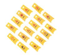 Toyvian 16 Pièces Lot de Panneaux de Signalisation pour Garçon Fille Modèles Plastiques de Barrières Routières Éducatives Jouets Réalistes pour Apprentissage des Règles de Circulation et