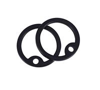 Toyvian 16 pièces Silicone Dog Tag Silencers Circulaires Antibruit pour Plaques Didentification Chien Accessoires et Durables Silicone Protection des Bords et du Bruit