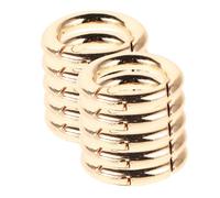 Toyvian 16pièces Lot de Mousquetons Ronds Clips Porte-clés Anneaux à Pression Petits Mousquetons Clips de Verrouillage