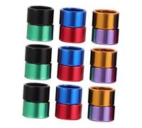 Toyvian 18 Pcs Bague d'identification Pigeon Voyageur Anneaux de Pied de Colombe Bandes de Jambe de Pigeon Anneaux de marquage Bandes d'oiseaux à Code Couleur Aluminium