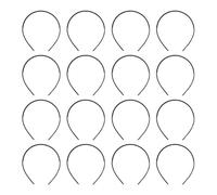 Toyvian 18 pcs Bandeaux Plastique Anti-dérapants avec Peigne Noir Accessoires DIY pour Cheveux Fins Unisexe Serre-têtes Mode pour Soins Peau et Maquillage