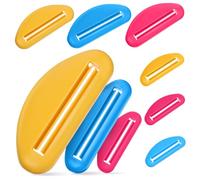 Toyvian 18 pcs Presse-tubes Plastique pour Dentifrice et Crèmes Extracteur Manuel Ergonomique Outil de Rangement pour Salle de Bain et Salon Mélange de Petites à Grandes
