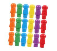 Toyvian 180 Pièces Jeu Bois Naturel Multicolores pour Jeu de Dames Chinoises Accessoires Traditionnels pour Jeux de Société et
