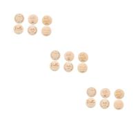 Toyvian 18pièces Disques Bois Décoratifs Pour Marqueurs Étapes Uniques Pour Souvenirs De Croissance Accessoires Photos Aléatoires