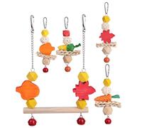 Toyvian 1ensemble Balancoire pour Oiseaux Jouet à Mâcher pour Perroquets Et Perruches Accessoire De Cage Pratique Et pour Exercices Et