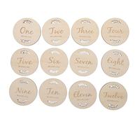 Toyvian 1ensemble Cartes De De Cartes Mensuelles Pour Annonce De Naissance Et Accessoires Photo Pour Souvenirs Et Célébrations Né