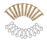 Toyvian 1ensemble De Goupilles De Cisaillement Et Goupilles Fendues pour Balayeuse à Neige Remplacement pour Équipement De Déneigement Accessoires Métalliques