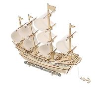 Toyvian 1ensemble Kit De Maquette De Bateau Puzzle De Voilier Lifelike pour Adultes Et Activité Modèle De