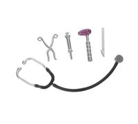 Toyvian 1ensemble Mini Kit De Médecin Miniature De Outils avec Stéthoscope pour Maison De Poupée Accessoire De Éducatif
