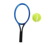Toyvian 1ensemble Mini Raquette De Tennis Décorative Et Modèle Miniature Pour Maison De Poupée Accessoire De Décoration Sportive Pour Créer Des Scènes Amusantes
