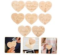 Toyvian 1ensemble Set De Cartes Bois Pour Signes De Croissance Et Annonces De Naissance Accessoires De Photographie Né