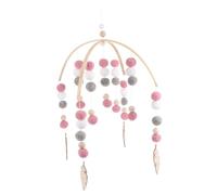 Toyvian 1Pc Jouets De Berceau Perle En Bois Suspendus Ornement Lit Cloche Tenture Murale Jouets Pour Peluche Jouet Perles En Peluche Carillon Éolien Jouets En Peluche Bébé Animaux