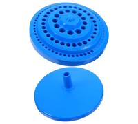 Toyvian 1pièce Boîte de Rangement pour Forets et Fraises Classifiés Organiseur Multifonctionnel pour Accessoires de Perçage Plateau de Stockage Compact Bleu