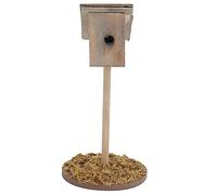 Toyvian 1pièce Mini Maison Oiseaux Décorative Nichoir De Jardin Extérieur Accessoire De Décoration Miniature pour Paysage Floral