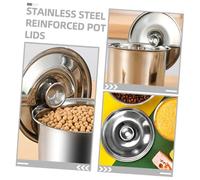 Toyvian 2 Couvercles en Acier Inoxydable Universels 18 CM pour Marmite à Huile et Pot à Épices Couvercles Métalliques de Rechange Multi-Usages Accessoires Pratiques Cuisine Domestique