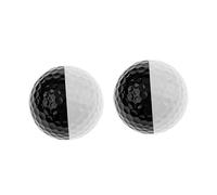 Toyvian 2 Ensembles Balles Dentraînement Double Couche Balles De Pratique À Deux Couleurs pour La Précision Stabilité du Putting 2 Pièces * 2