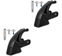 Toyvian 2 Ensembles Butées de Frein de Sécurité en Caoutchouc Noir pour Patins à roulettes Forte Résistance à l'usure et Adhérence Ferme, Accessoires Indispensables pour Rollers