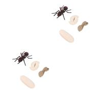 Toyvian 2 Ensembles De Simulation De Cycle De Croissance Fourmi Rouge Collection D'Ornements Accessoires Éducatifs Cycle De Vie des Fourmis Figurines Jouets Fournitures Éducatives Cycle