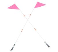 Toyvian 2 Ensembles Drapeau de Vélo Fibres Accessoires de Sécurité pour Cyclisme Drapeau Publicitaire pour Vélo Remorque Scooter et Kart