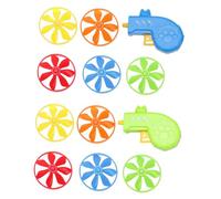 Toyvian 2 Ensembles Jouets pour Chats Lanceurs de Disques Interactifs pour Exercices de Chasse et Rapportage Jouets de Poursuite pour Animaux Intérieur et Extérieur Couleur Aléatoire