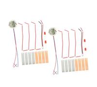 Toyvian 2 Ensembles Kit Scientifique DIY Batterie de Fruits Expérience Éducative avec Pommes de Terre et Électrodes Cuivre Zinc pour Élèves