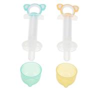 Toyvian 2 Ensembles Pet Medication Feeder Kit with Tube Multifunctional Liquid Food and Medicine Dispenser for Small Pets Cute Koala Design for Puppies and Kittens