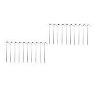 Toyvian 2 Ensembles Point D'interrogation Hexagonal Clou Tentes Enjeux Piquet De Tente De Plein Air Chevilles Pieu Piquets De Tente Clou De Camping Alliage D'aluminium 12 Pièces * 2