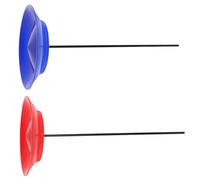 Toyvian 2 Ensembles Set de Assiettes de Jonglage Colorées avec Bâtons Jeu Acrobatic pour Garçons et Filles Assiette Jonglerie Professionnel pour Spectacles et Animations