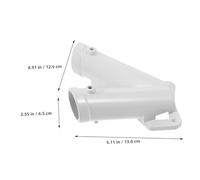 Toyvian 2 Ensembles Support Mural Double pour Hampe Drapeau V Shape Aux Intempéries Facile à Installer pour Affichage Simultané de Deux Drapeaux