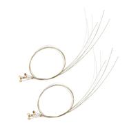 Toyvian 2 Jeux de 7 Cordes Métalliques de Rechange pour Harpe-lyre, Kit D'accessoires en Acier pour Réparation et Entretien, Cordes de Harpe-lyre Adaptées aux Musiciens