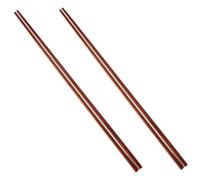 Toyvian 2 paires Baguettes Chinoises Longues Bois Naturel pour Cuisine et Hot Pot Baguettes de Cuisson Réutilisables pour Nouilles Friture Barbecue et Pâtes