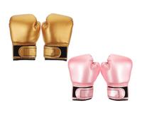 Toyvian 2 Paires Moufles de Boxe Confortables et Sûrs en Cuir PU et Mousse et Amélioration Condition Physique des Tout-Petits pour Garçon et Filles pour Entraînement Familial