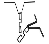 Toyvian 2 Pièces Adaptateur de gouttière raccord de vidange à chaîne de Pluie Crochet de Descente de gouttière Black