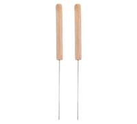 Toyvian 2 Pièces Aiguille à Enfiler Les Appâts en Acier Inoxydable Appâts Rouges