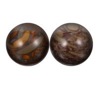 Toyvian 2 pièces Balles de Massage Portables Pierre Lot de Boules Exercice pour Mains Soulagement Musculaire et Détente Masseurs Manuels Extérieur