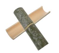 Toyvian 2 Pièces Bamboo Water Fountain Parts Half Tube Leak Water Guide for Garden Landscaping Outdoor Decor