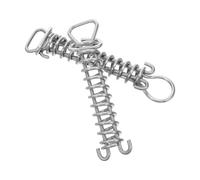 Toyvian 2 Pièces Bande Élastique à Ressort pour Couverture de Piscine en Acier Inoxydable Argenté, Étirement Rapide et Rebond, Compatible Piscine Résidentielle Enterrée, Usage Toute
