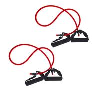 Toyvian 2 pièces Bande Élastique de Résistance Rouge avec Poignées Confortables Corde Dexercice Multifonction pour Yoga Renforcement Musculaire et Étirements Élastique Durable et Portable