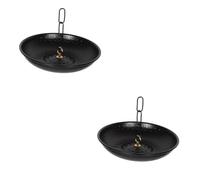 Toyvian 2 Pièces Bassin pour Chaîne de Pluie Bassin Suspendu Décoratif pour Collecte Eau de Pluie Accessoire Élégant pour Extérieur de Villa